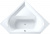 Акриловая ванна Excellent Supreme 150х150 Акриловая ванна Excellent Supreme 150х150