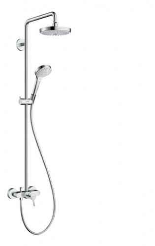 Душевая система Hansgrohe Croma Select S 180 Showerpipe 27255400, белый/хром