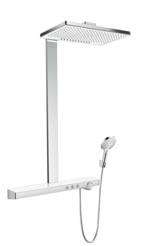 Душевая система Hansgrohe Rainmaker Select 460 Showerpipe 27109400, белый/хром