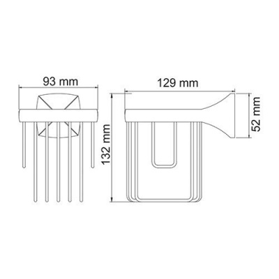 Держатель освежителя WasserKRAFT Wern K-2545, хром