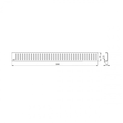 Решетка для душевого лотка Alcaplast LINE-1050L глянцевая