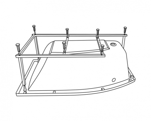 Каркас для ванны Excellent Magnus 150x85
