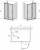 Душевое ограждение Avek Stille A E  85x120 L/R (Stille A120+2*Komfort S85)