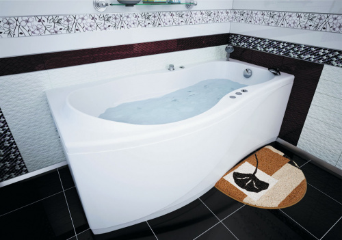 Акриловая ванна Aquanet Borneo 170x75/90 L