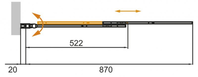 Душевой угол Cezares SLIDER-VF-11-90/150-P-Cr 90x150