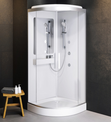 W80C-019-090MTA Like, гидромассажная кабина 90х90, на низком поддоне
