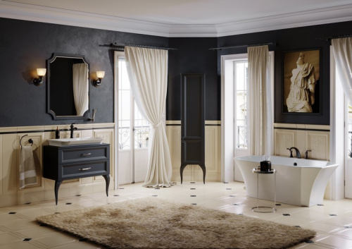 Зеркало Aqwella 5 Stars LaDonna LAD0207BLK, черный