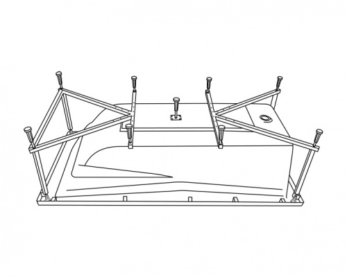 Каркас для ванны Excellent Palace 180x80