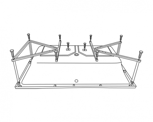 Каркас для ванны Excellent Crown Grand 190x90
