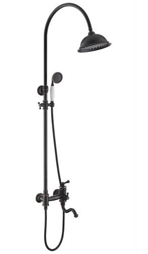 Душевая стойка Timo Adelia SX- 6010/04 black-antique, черный