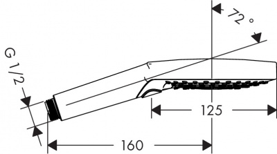 Лейка для душа Hansgrohe Raindance Select 120 3jet 26530400, белый/хром