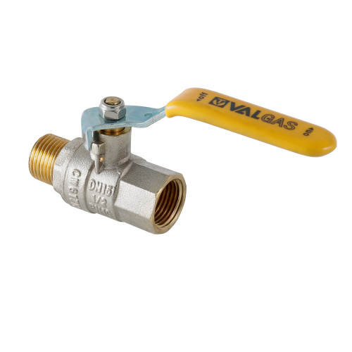 Кран шаровый для газа Valtec Valgas, стальная рукоятка 1/2" ВН-НР