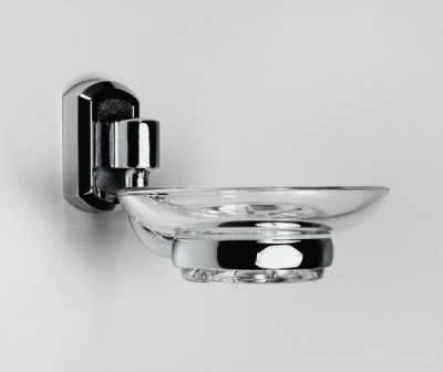 Мыльница стеклянная WasserKRAFT Oder K-3029, хром