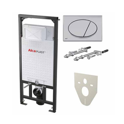 Система инсталляции AlcaPlast Sadromodul 3 в 1 AM101/1120+M071 с кнопкой