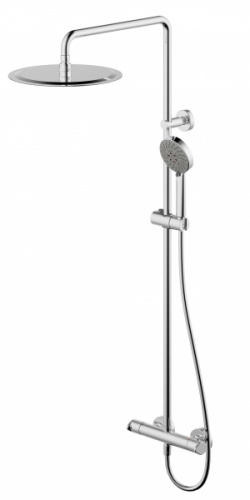 Душевая система для душа Bravat Waterfall F939114C-A5-RUS, термостат, хром